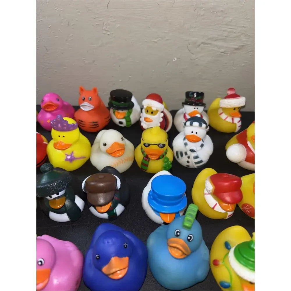 32 Rubber Ducks Assorted Costumes Themes Holidays Jeep Bath Floaters 2+